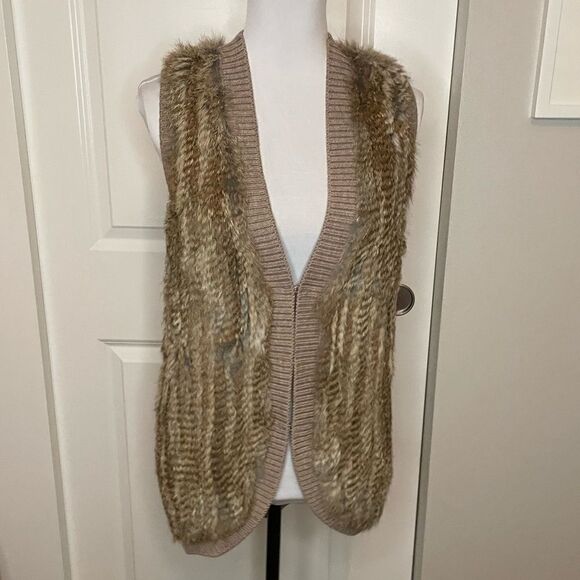 Joie Rabbit Fur Vest size Medium - Picture 15 of 15